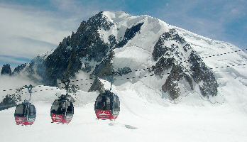 Seilbahn zur Pointe Heilbronner