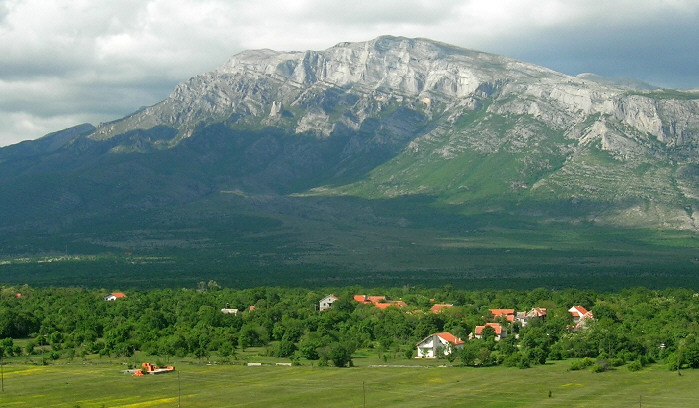 Dinara (1831 m) von Südwest Dinara von Südwest