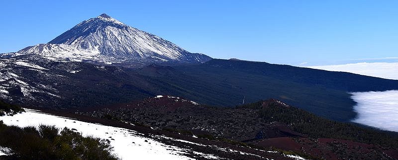 Pico de Teide (3718 m), der höchste Berg Spaniens Pico de Teide