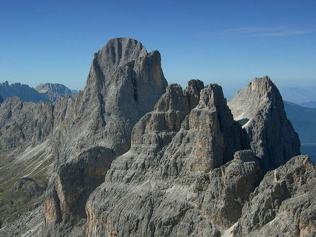 Blick in die Rosengartengruppe Rosengarten