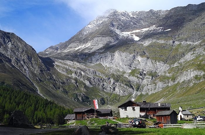 Die Hochwilde (3480 m) über dem Talende von Pfelders Hochwilde