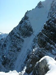 Blick in die Ortler Nordwand Ortler Nordwand