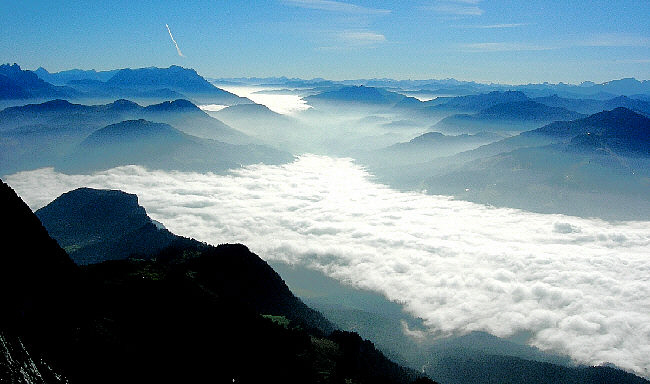 Morgendlicher Blick von der Regalmwand nach Osten Blick nach Osten