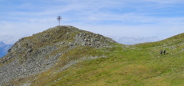 Kurz vor dem Gipfel des Wetterkreuzkogel (2691 m) Wetterkreuzkogel