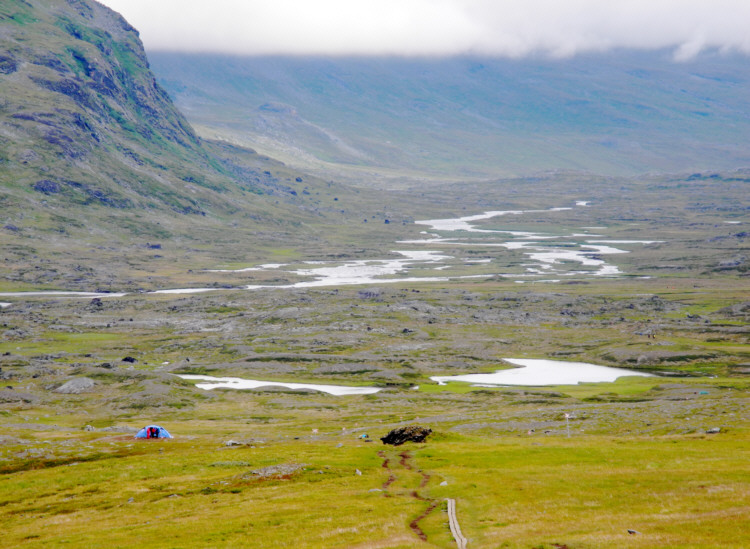 Einsamkeit im schwedischen Lappland während der Fjällräven Classic 2011 Fjällräven Classic 2011