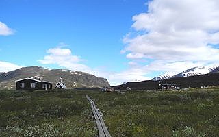Kurz vor der Fjällstation Singistugorna Singistugorna