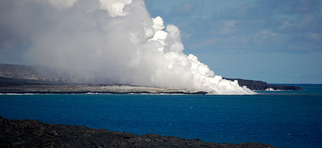 Lava Ocean Entry