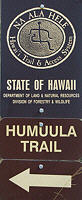 Wegeschild des Mauna Kea Trails Mauna Kea Trail