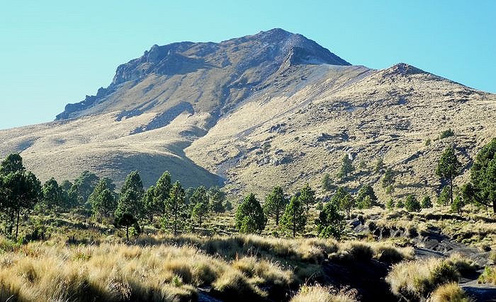 La Malinche (4461 m) von der Waldgrenze bei 3900 m La Malinche