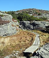 Letzter Aufstieg zur Gipfelkuppe The Chin. The Chin